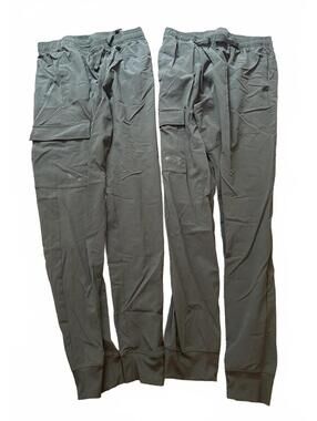 Under Armour Boys Olive Green Cargo Joggers Large Lot of 2